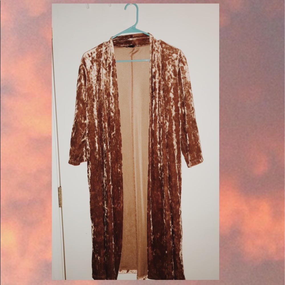 Velvet cardigan